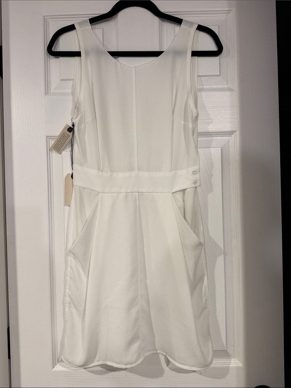 Wilfred White Sleeveless Pocket Dress